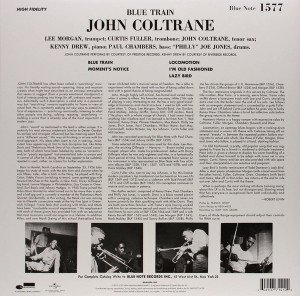 JOHN COLTRANE – BLUE TRAIN (1957) -  LP 180GR SIFIR PLAK
