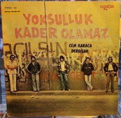 CEM KARACA - YOKSULLUK KADER OLAMAZ - PLAK 2.EL