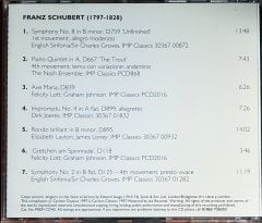 CLASSIC FM ALL TIME GREAT MUSIC COLLECTION / SCHUBERT (1997) CARLTON CLASSICS CD 2.EL