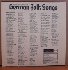 GERMAN FOLK SONGS - LP 2.EL PLAK