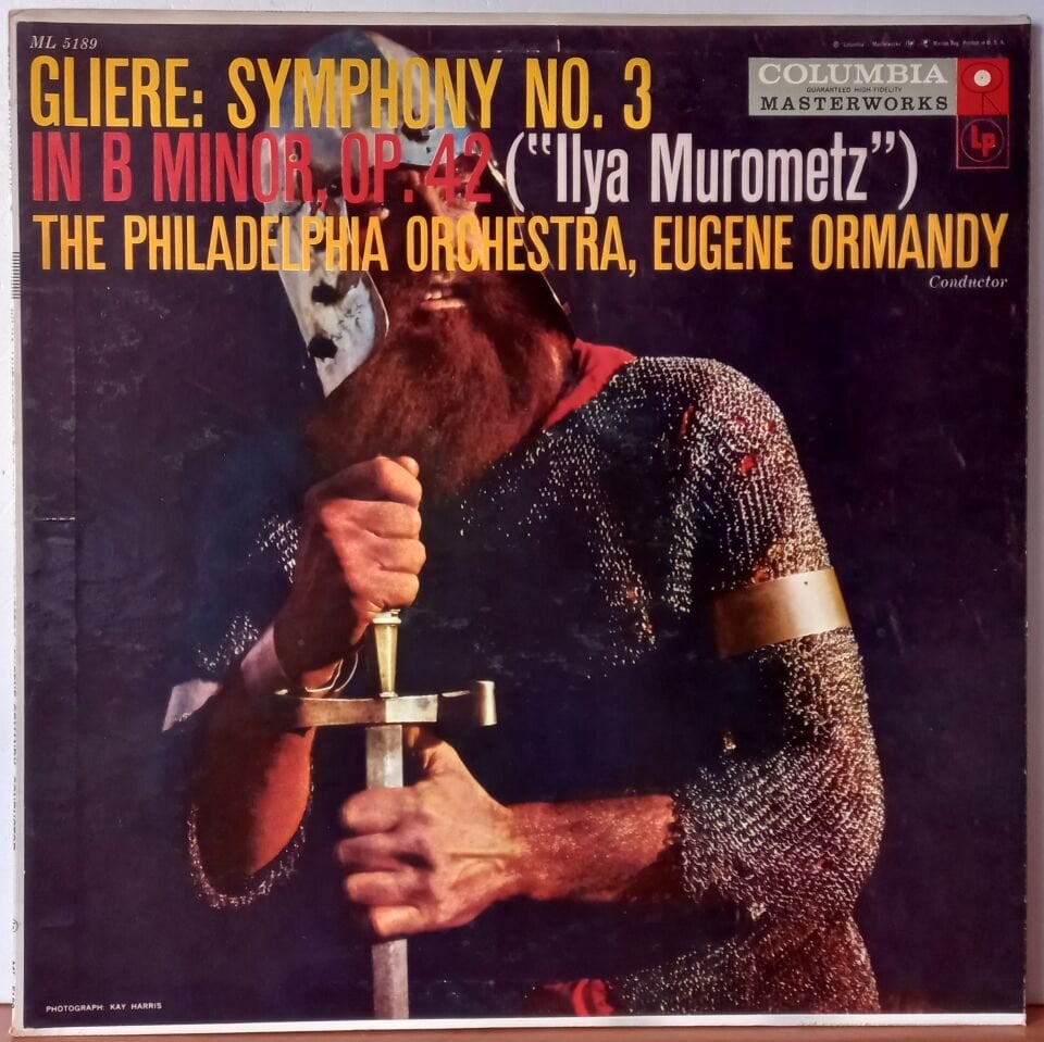 REINHOLD GLIERE – GLIERE: SYMPHONY NO. 3 IN B MINOR, OP. 42 [''ILYA MUROMETZ''] (1957) - LP 2.EL PLAK