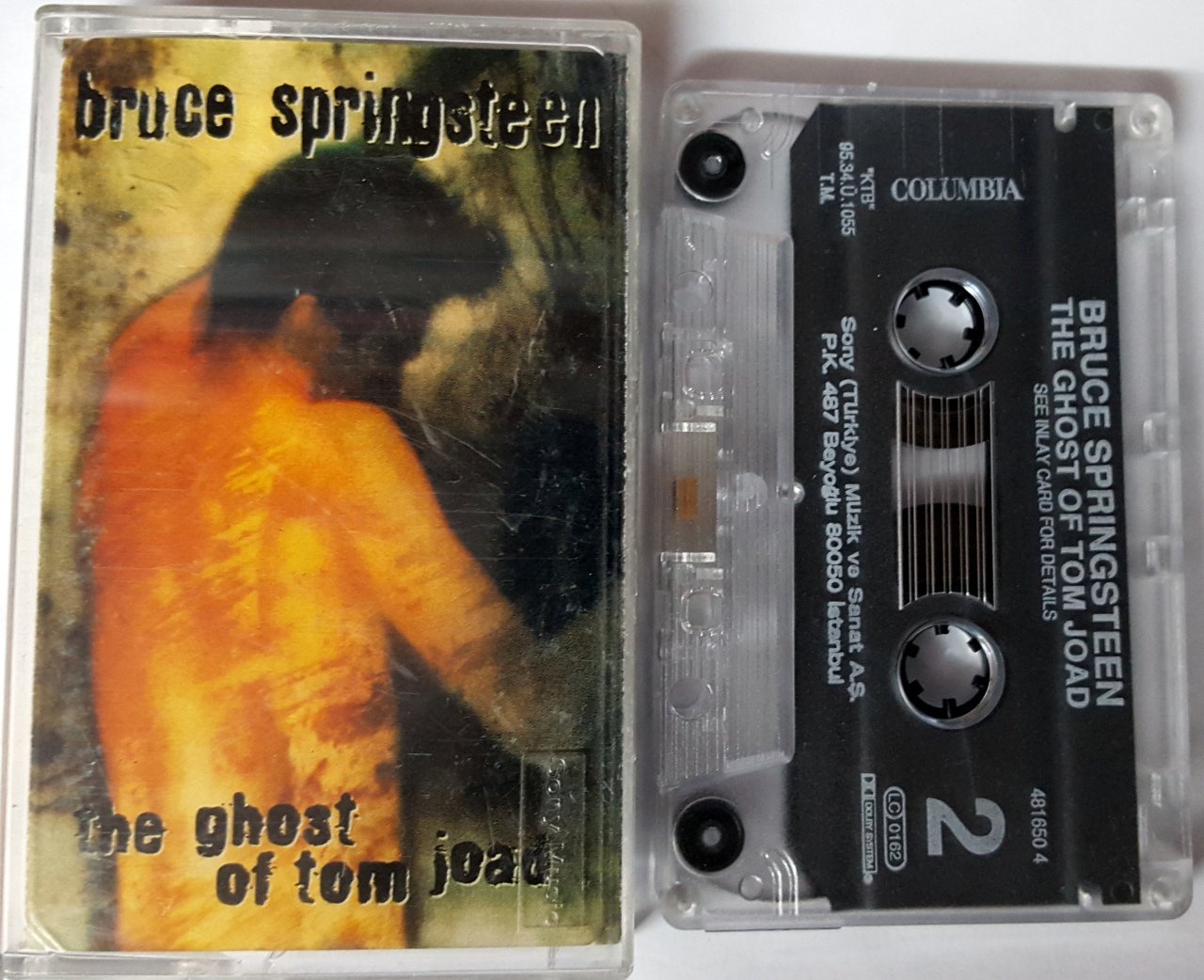 BRUCE SPRINGSTEEN - THE GHOST OF TOM JOAD (1995) BALET CASSETTE MADE IN TURKEY ''USED''