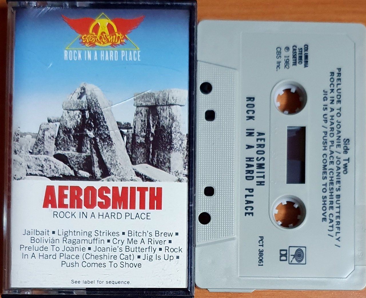 AEROSMITH - ROCK IN A HARD PLACE (1982) - KASET MADE IN USA CBS 2.EL