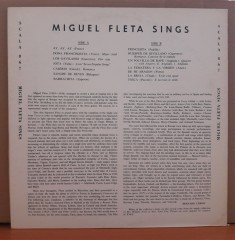 MIGUEL FLETA SINGS - LP 2.EL PLAK
