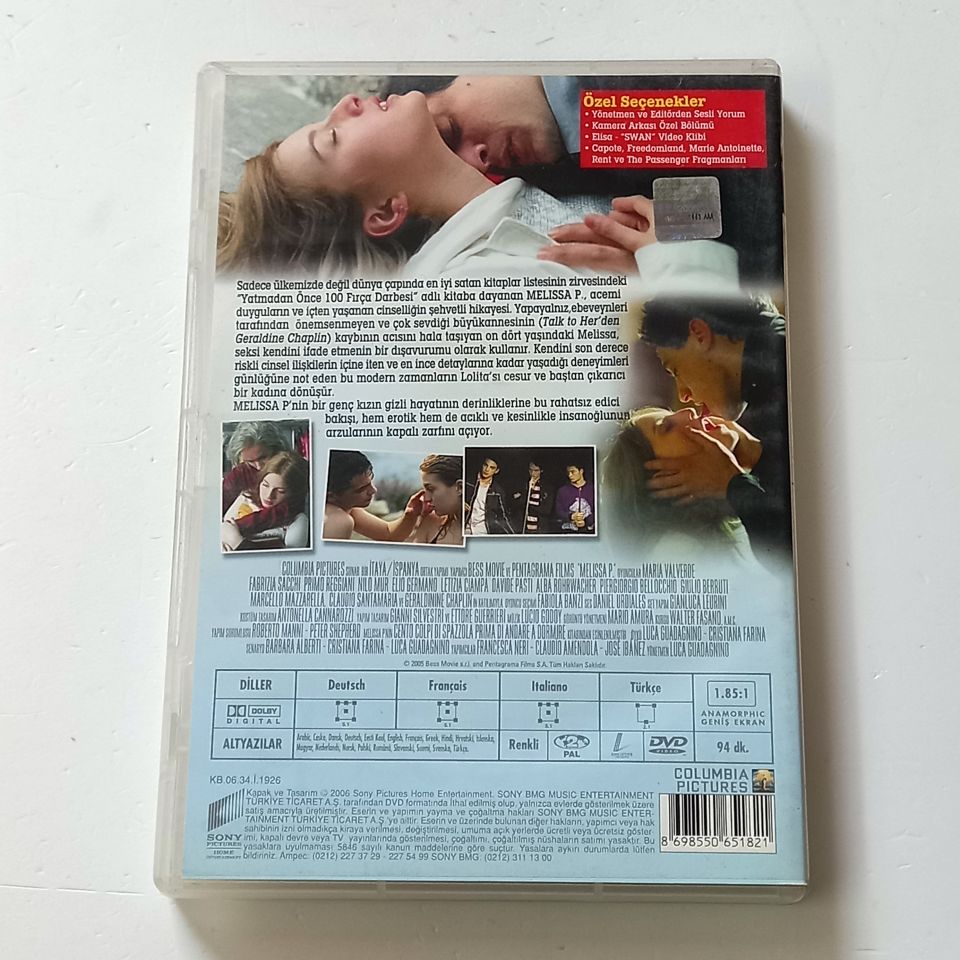 MELISSA P. - MARIA VALVERDE - LUCA GUADAGNINO - DVD 2.EL