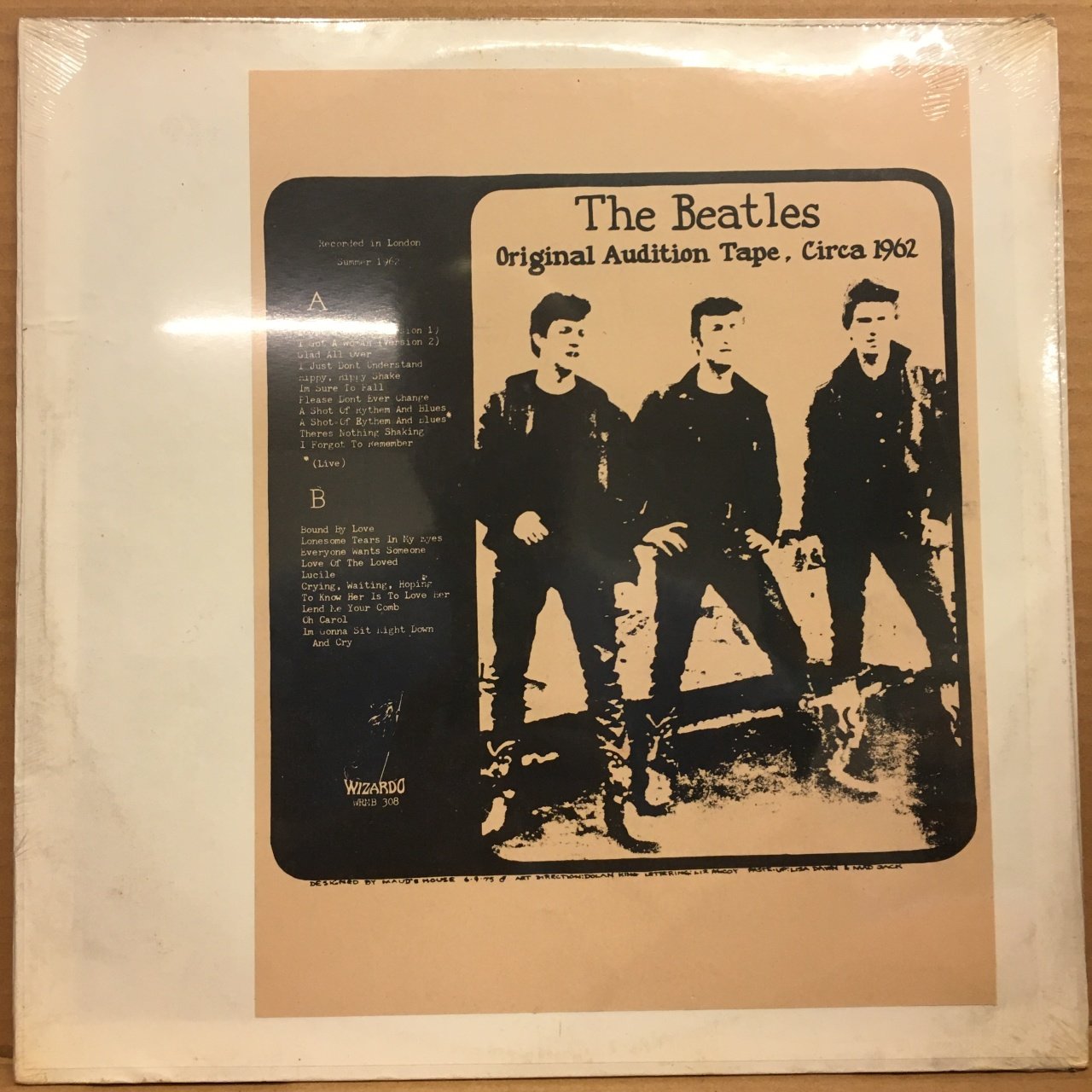 THE BEATLES - ORIGINAL AUDITION TAPE, CIRCA 1962, 1975 UNOFFICIAL BASKI SIFIR PLAK