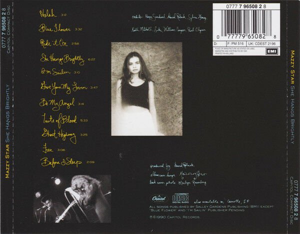 MAZZY STAR – SHE HANGS BRIGHTLY (1990) CD SIFIR