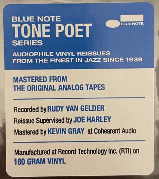 JOHN COLTRANE – BLUE TRAIN: THE COMPLETE MASTERS (1958) - 2LP 2022 REISSUE SPECIAL EDITION 180GR GATEFOLD TONE POET SERIES SIFIR PLAK