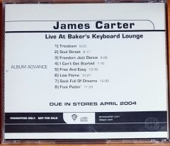 JAMES CARTER - LIVE AT BAKER'S KEYBOARD LOUNGE (2004) - CD PROMO 2.EL
