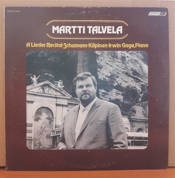 MARTTI TALVELA - A LIEDER RECITAL - SCHUMANN (1972) - LP 2.EL PLAK