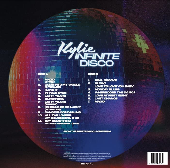 KYLIE MINOGUE - INFINITE DISCO (2022) - LP CLEAR COLOURED EDITION SIFIR PLAK