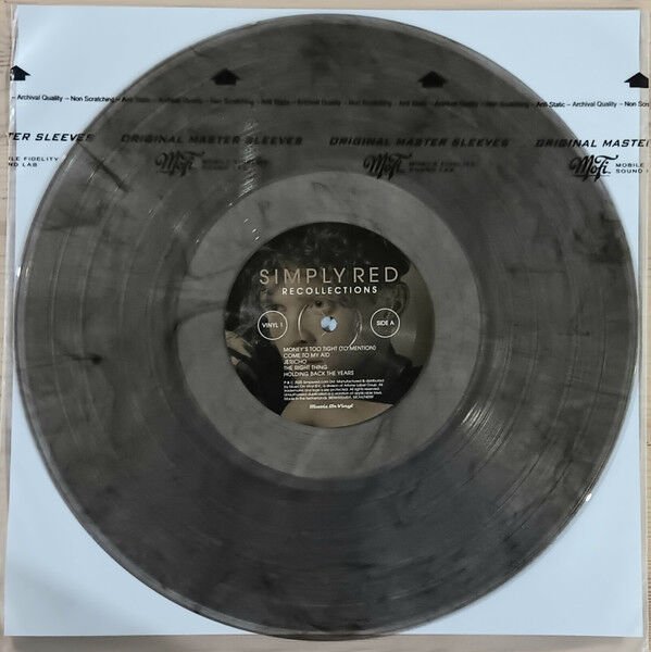 SIMPLY RED - RECOLLECTIONS (2025) - 2LP COMPILATION 180GR CRYSTAL CLEAR & BLACK MARBLED COLOURED EDITION SIFIR PLAK