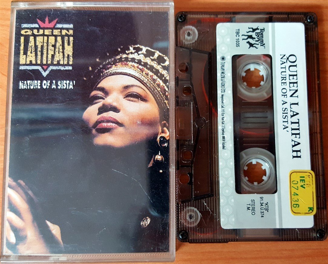 QUEEN LATIFAH - NATURE OF A SISTA (1991) TOPKAPI CASSETTE MADE IN TURKEY ''USED'' PAPER LABEL