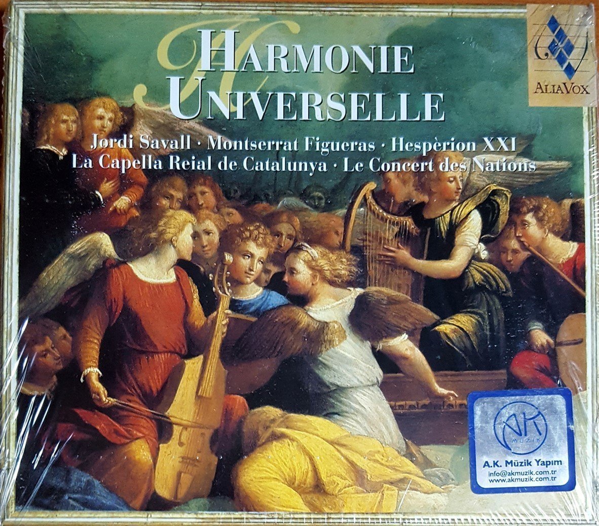 HARMONIE UNIVERSELLE / JORDI SAVAL, MONTSERRAT FIGUERAS, HESPERION XXI, LA CAPELLA REIAL DE CATALUNYA (2001) ALIA VOX CD SIFIR