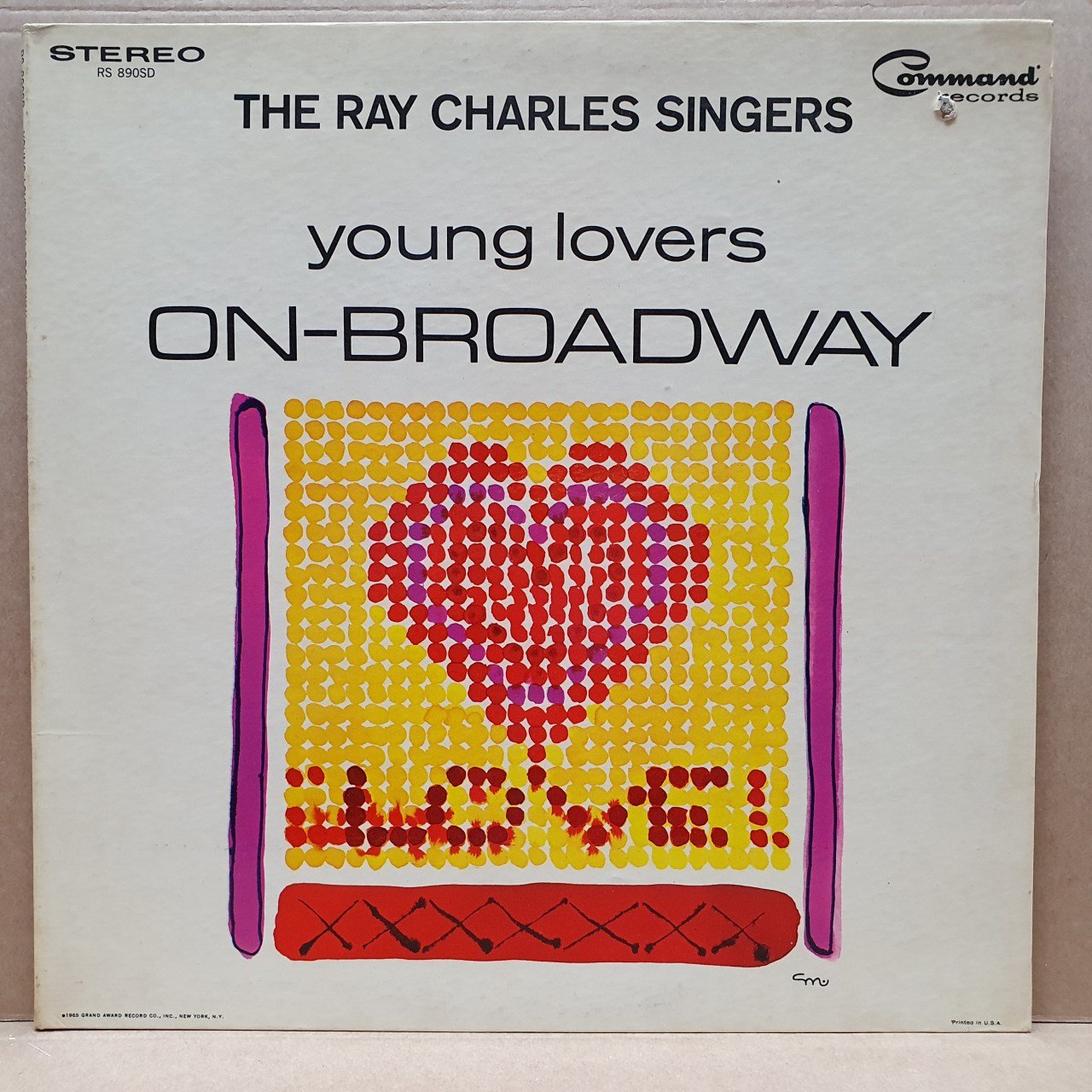 THE RAY CHARLES SINGERS - YOUNG LOVERS ON-BROADWAY (1965) - LP 2.EL PLAK