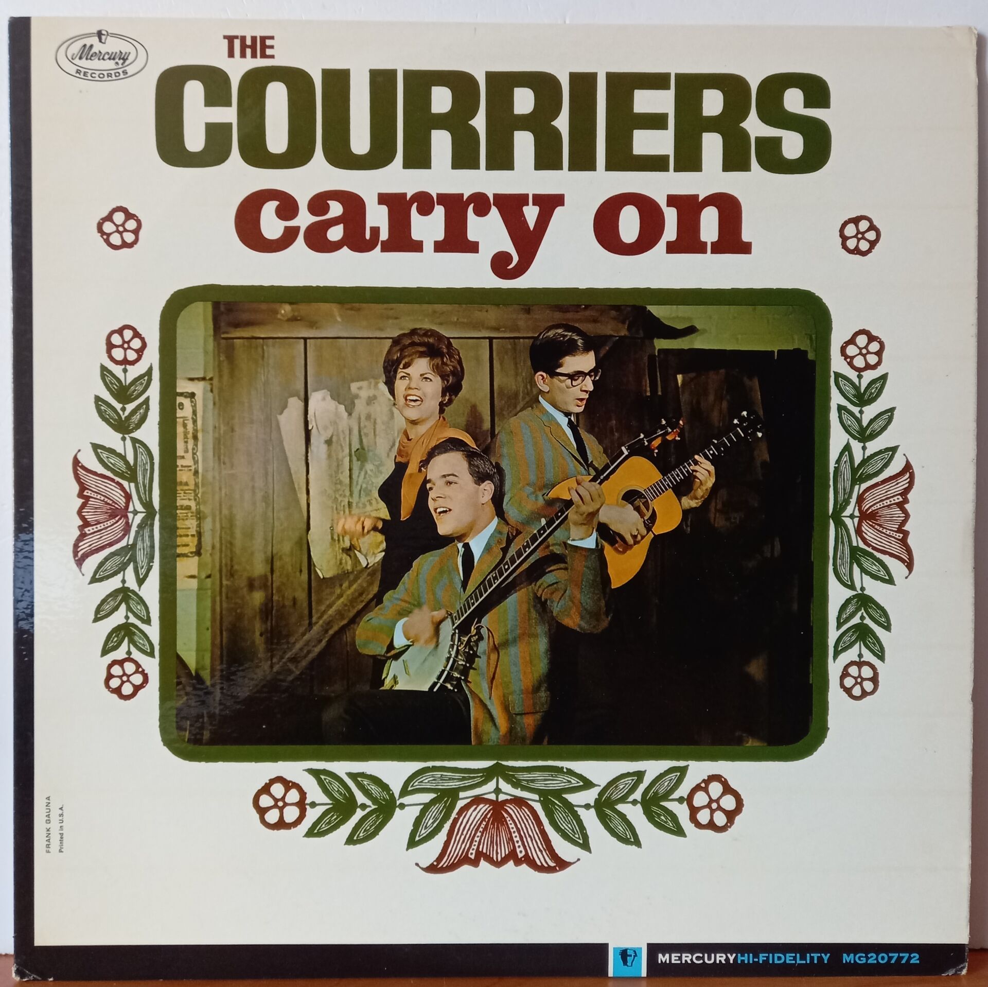 THE COURRIERS – THE COURRIERS CARRY ON (1963) - LP 2.EL PLAK