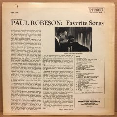 PAUL ROBESON - FAVORITE SONGS 1973 2.EL PLAK
