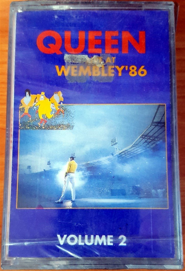 QUEEN - LIVE AT WEMBLEY '86 VOL 1 & 2 (1992) KENT DOUBLE CASSETTE MADE IN TURKEY ''NEW''