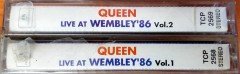 QUEEN - LIVE AT WEMBLEY '86 VOL 1 & 2 (1992) KENT DOUBLE CASSETTE MADE IN TURKEY ''NEW''