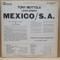TONY MOTTOLA - LOVE SONGS MEXICO / S.A. (1965) - LP 2.EL PLAK