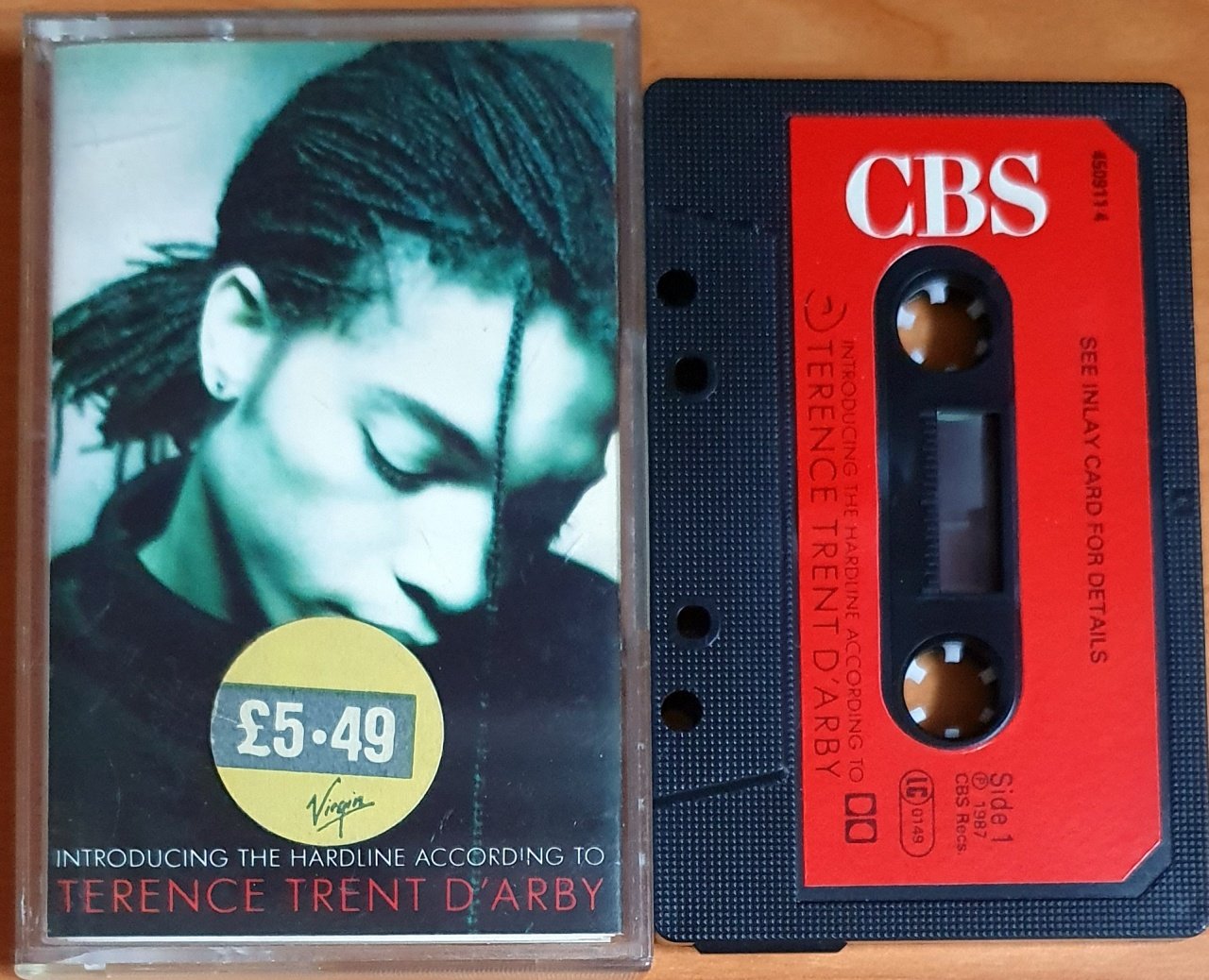 TERENCE TRENT D'ARBY - INTRODUCING THE HARDLINE ACCORDING TO (1987) - KASET MADE IN UK CBS 2.EL