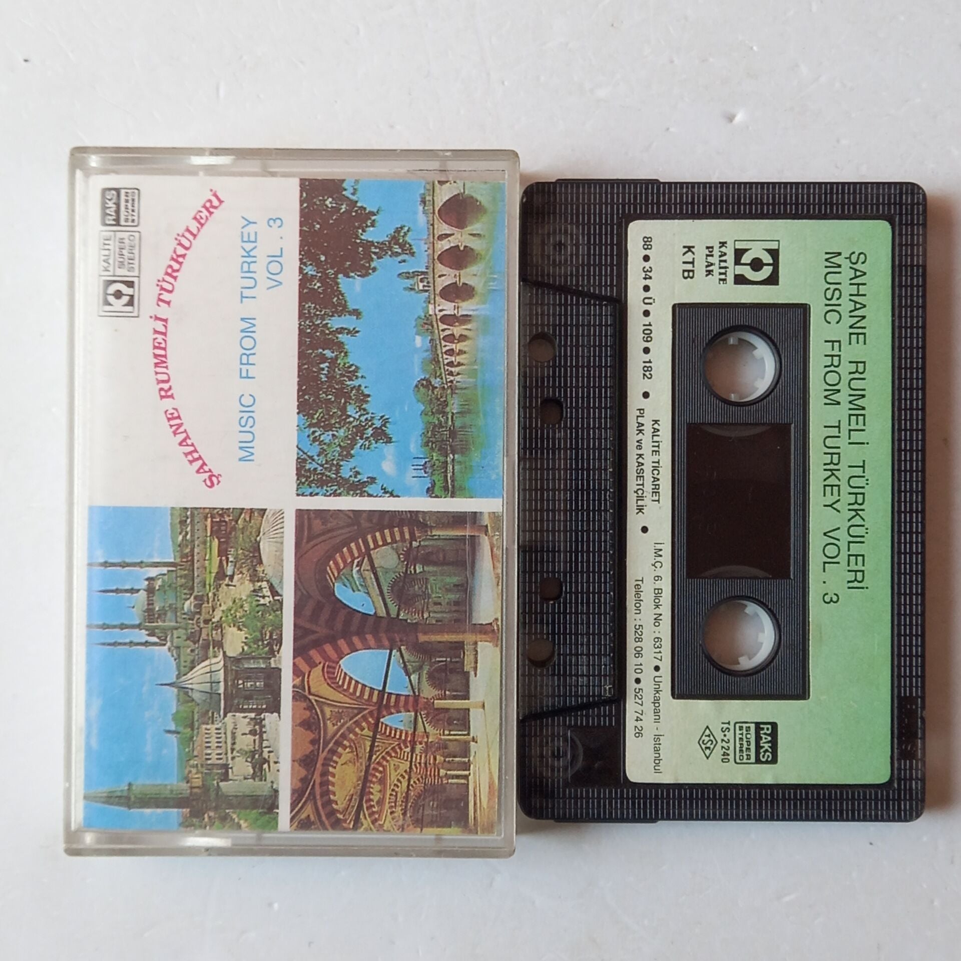 ŞAHANE RUMELİ TÜRKÜLERİ / MUSIC FROM TURKEY VOL. 3 (1988) - KASET 2.EL