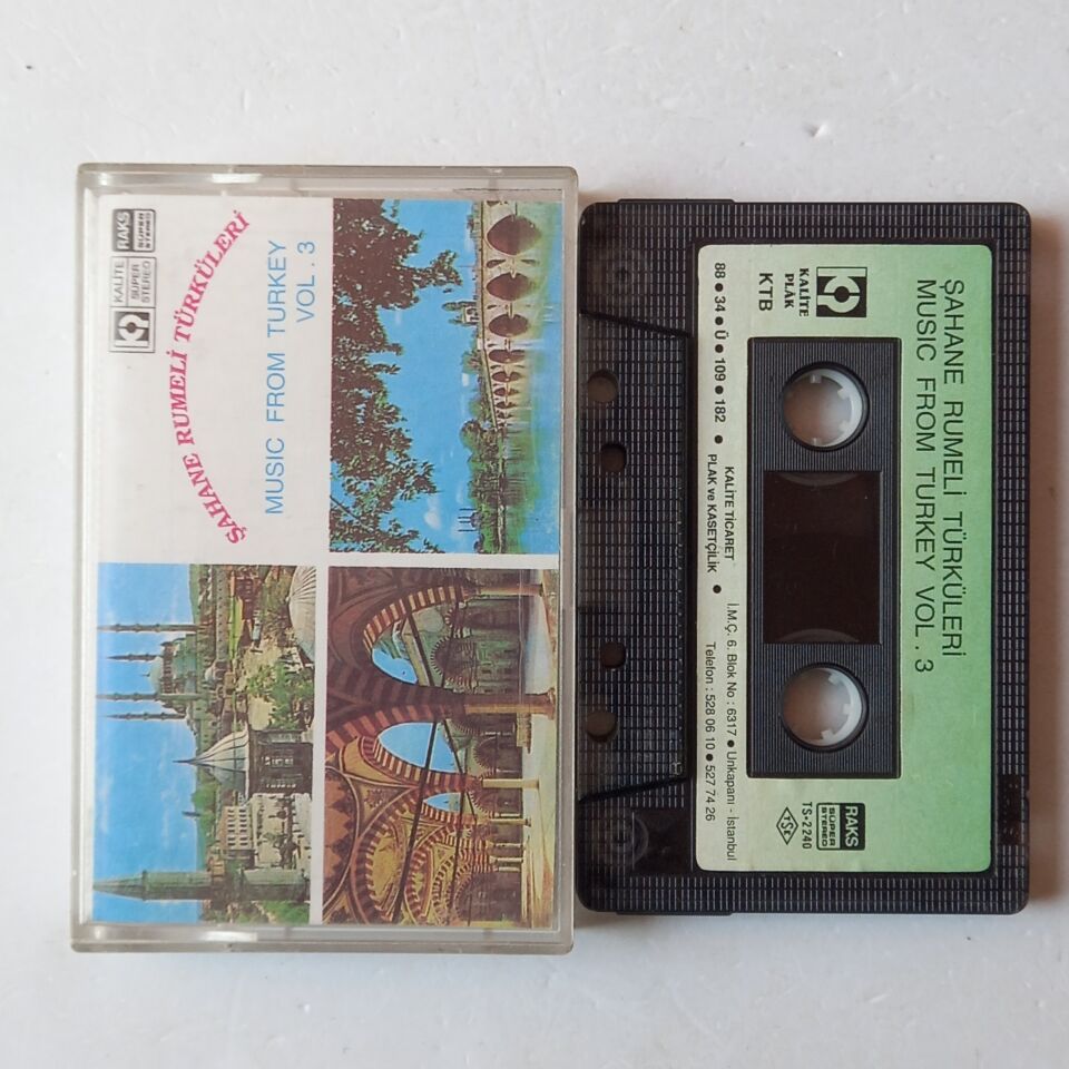 ŞAHANE RUMELİ TÜRKÜLERİ / MUSIC FROM TURKEY VOL. 3 (1988) - KASET 2.EL
