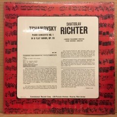 TCHAIKOVSKY PIANO CONCERTO NO.1 SVIATOSLAV RICHTER SIFIR PLAK