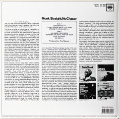 THELONIOUS MONK - STRAIGHT,NO CHASER (1967) - LP 180GR 2013 EDITION SIFIR PLAK
