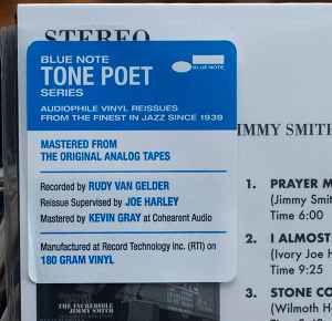 JIMMY SMITH WITH STANLEY TURRENTINE – PRAYER MEETIN' (1964) - LP 2020 REISSUE 180GR GATEFOLD TONE POET SERIES SIFIR PLAK