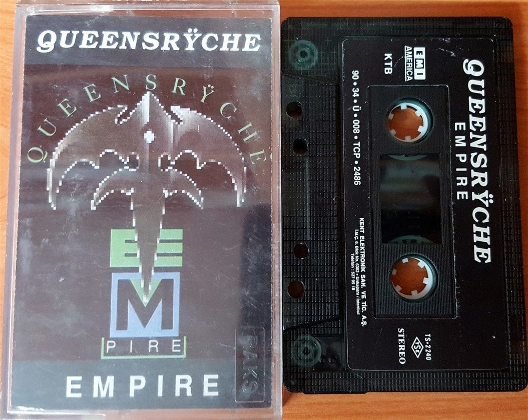 QUEENSRYCHE - EMPIRE (1990) KENT CASSETTE MADE IN TURKEY ''USED'' PAPER LABEL