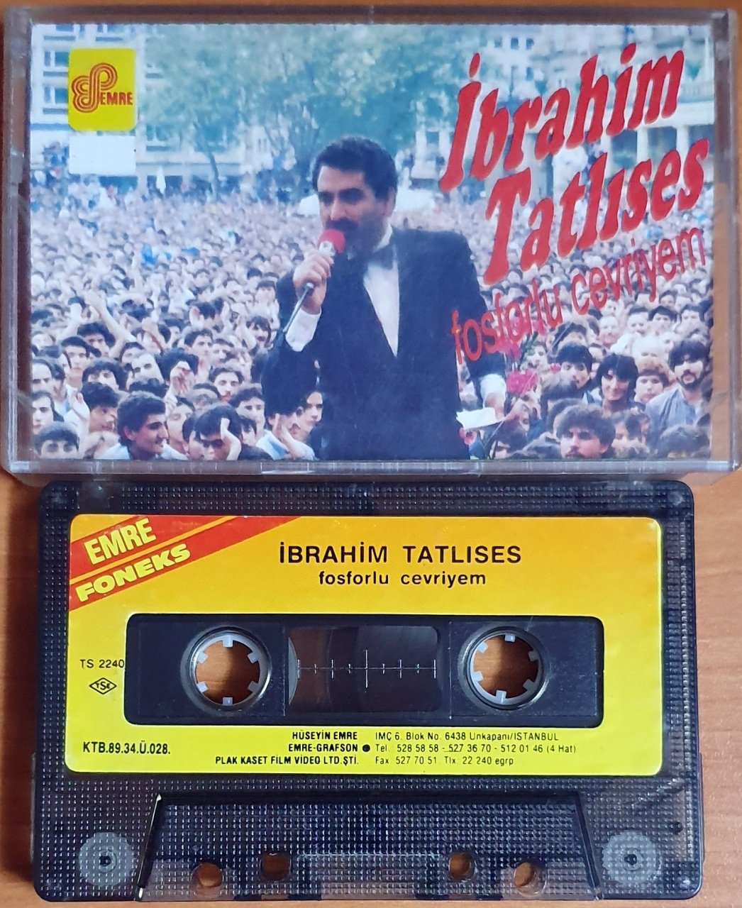 İBRAHİM TATLISES - FOSFORLU CEVRİYEM (1989) - KASET EMRE 2.EL