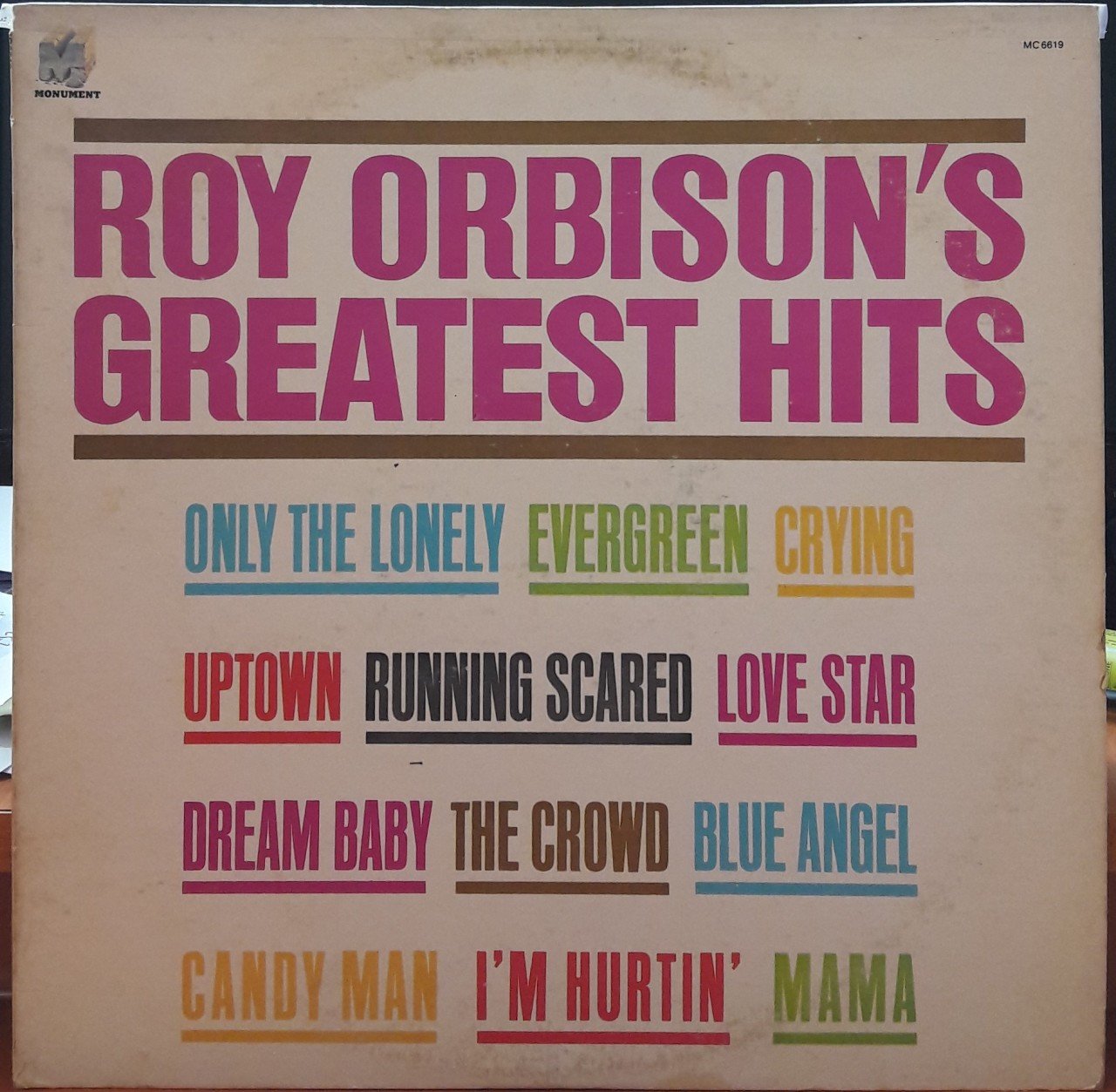 ROY ORBISON - GREATEST HITS - PLAK 2.EL