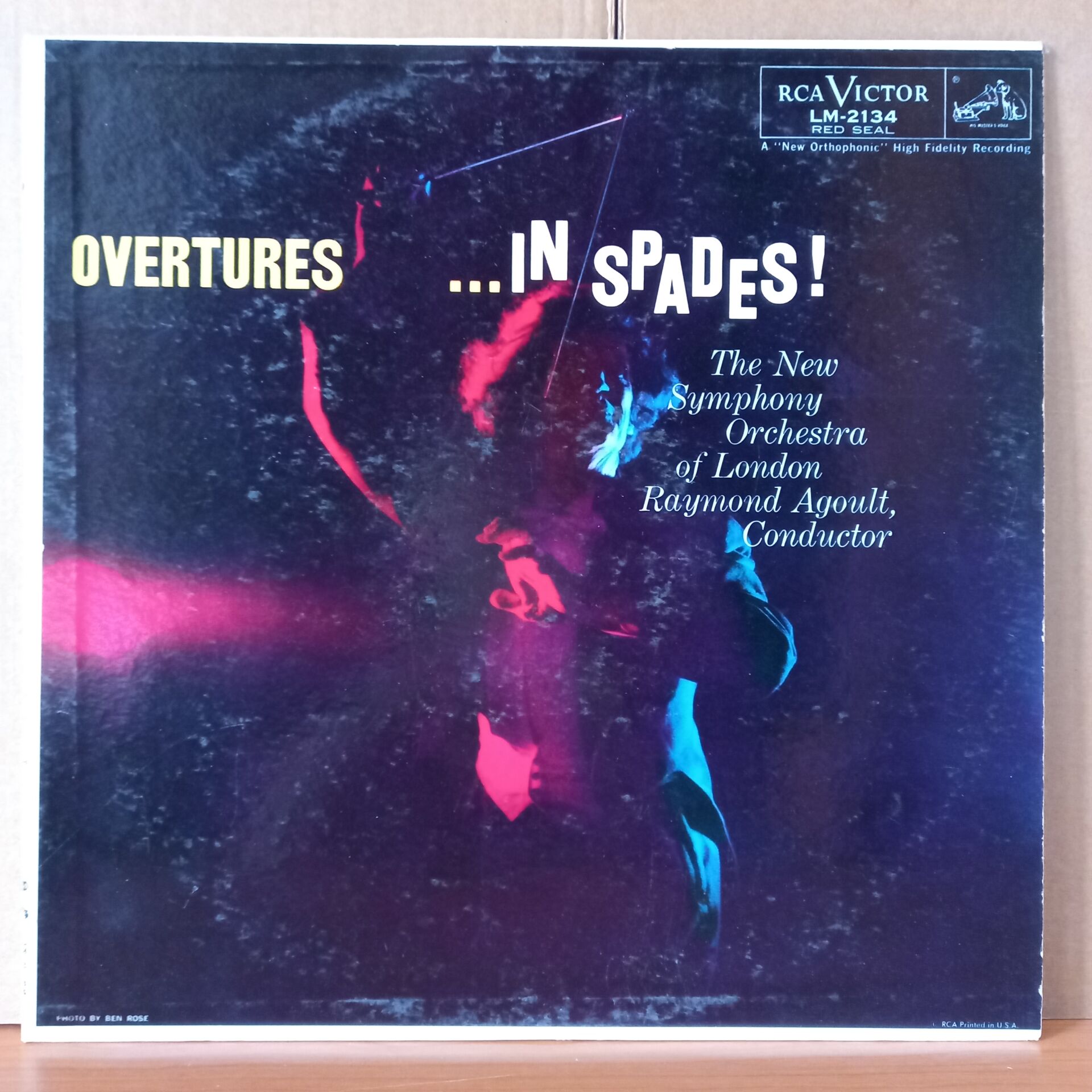 OVERTURES ...IN SPADES! / THE NEW SYMPHONY ORCHESTRA OF LONDON, RAYMOND AGOULT (1957) - LP 2.EL PLAK