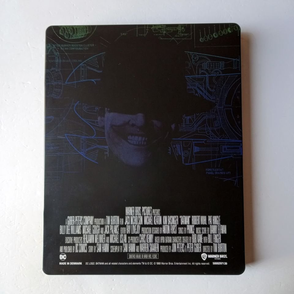 BATMAN - JACK NICHOLSON, MICHAEL KEATON, KIM BASSINGER - YÖN.: TIM BURTON - 2BLU-RAY 4K STEELBOOK METAL KUTU 2.EL TÜRKÇE ALTYAZI YOKTUR