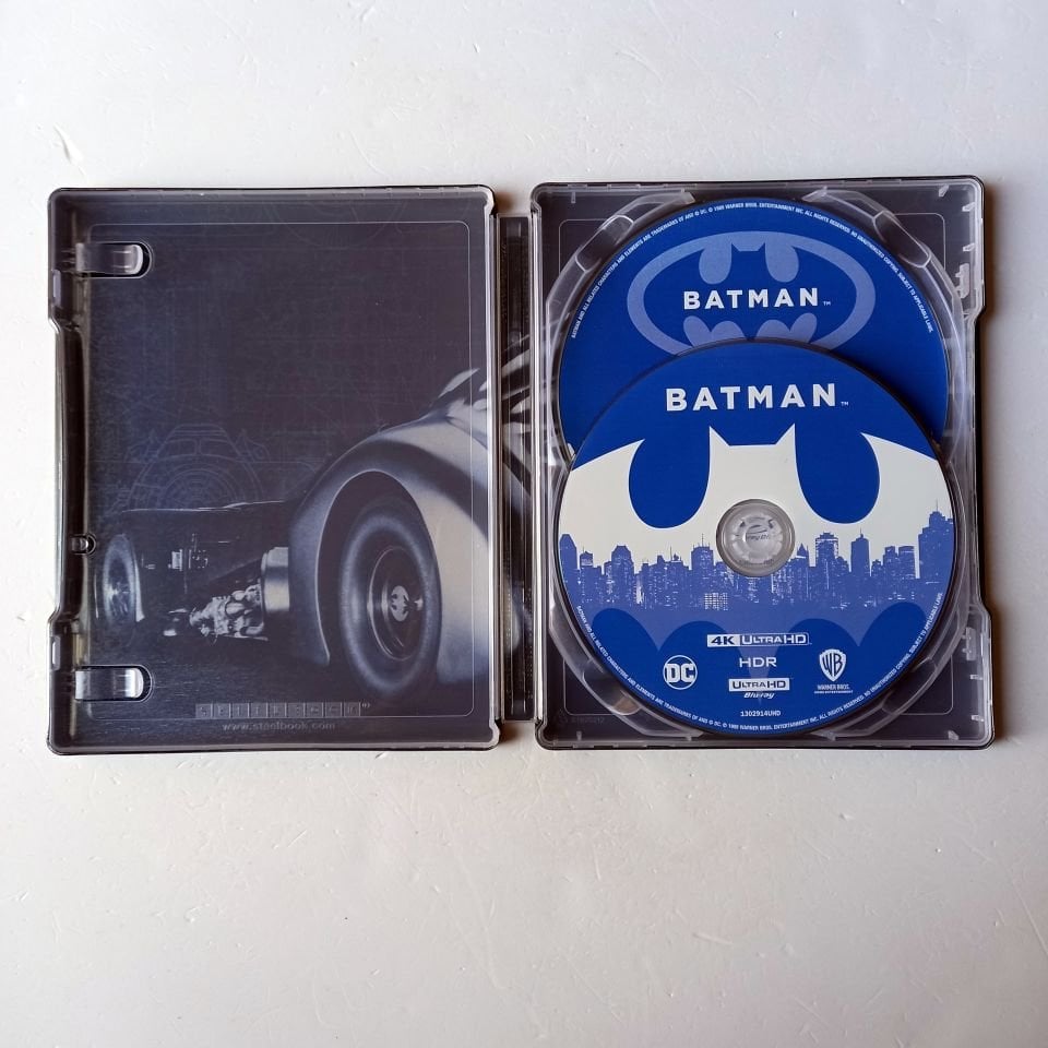 BATMAN - JACK NICHOLSON, MICHAEL KEATON, KIM BASSINGER - YÖN.: TIM BURTON - 2BLU-RAY 4K STEELBOOK METAL KUTU 2.EL TÜRKÇE ALTYAZI YOKTUR