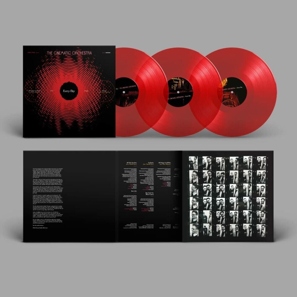 CINEMATIC ORCHESTRA - EVERY DAY (2002) - 3LP 2023 RED CLEAR COLOURED DELUXE EDITION NINJA TUNE SIFIR PLAK
