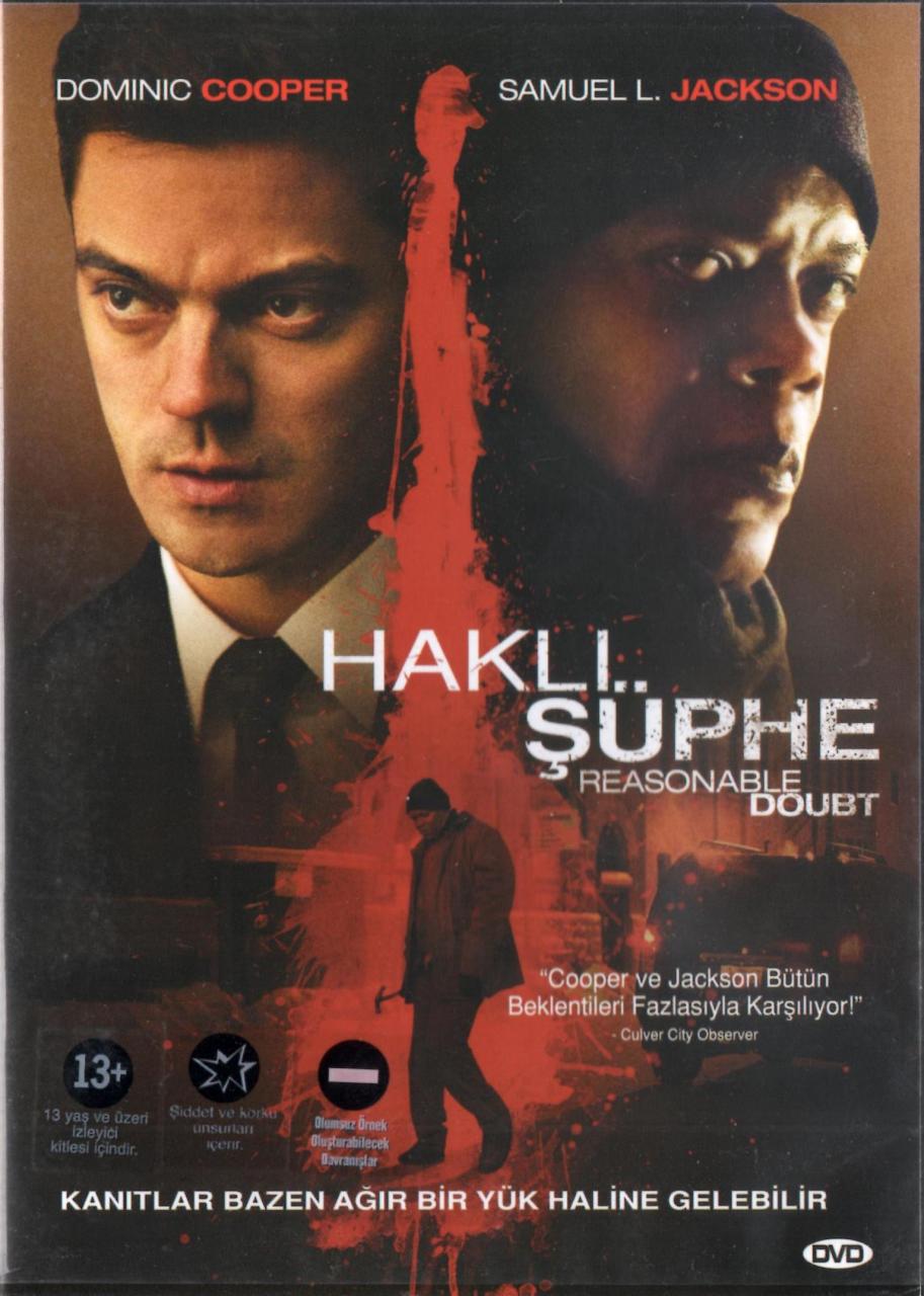 HAKLI ŞÜPHE - REASONABLE DOUBT - DOMINIC COOPER - SAMUEL L. JACKSON - DVD 2.EL