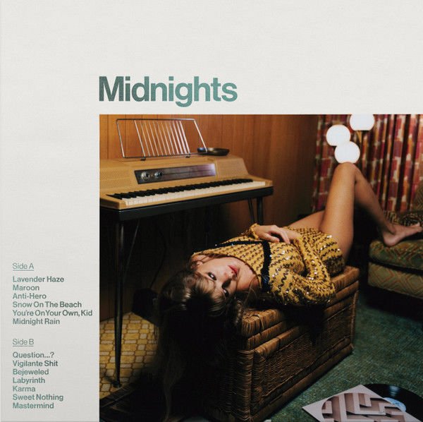 TAYLOR SWIFT - MIDNIGHTS - JADE GREEN MARBLED EDITION (2022) LP SIFIR PLAK