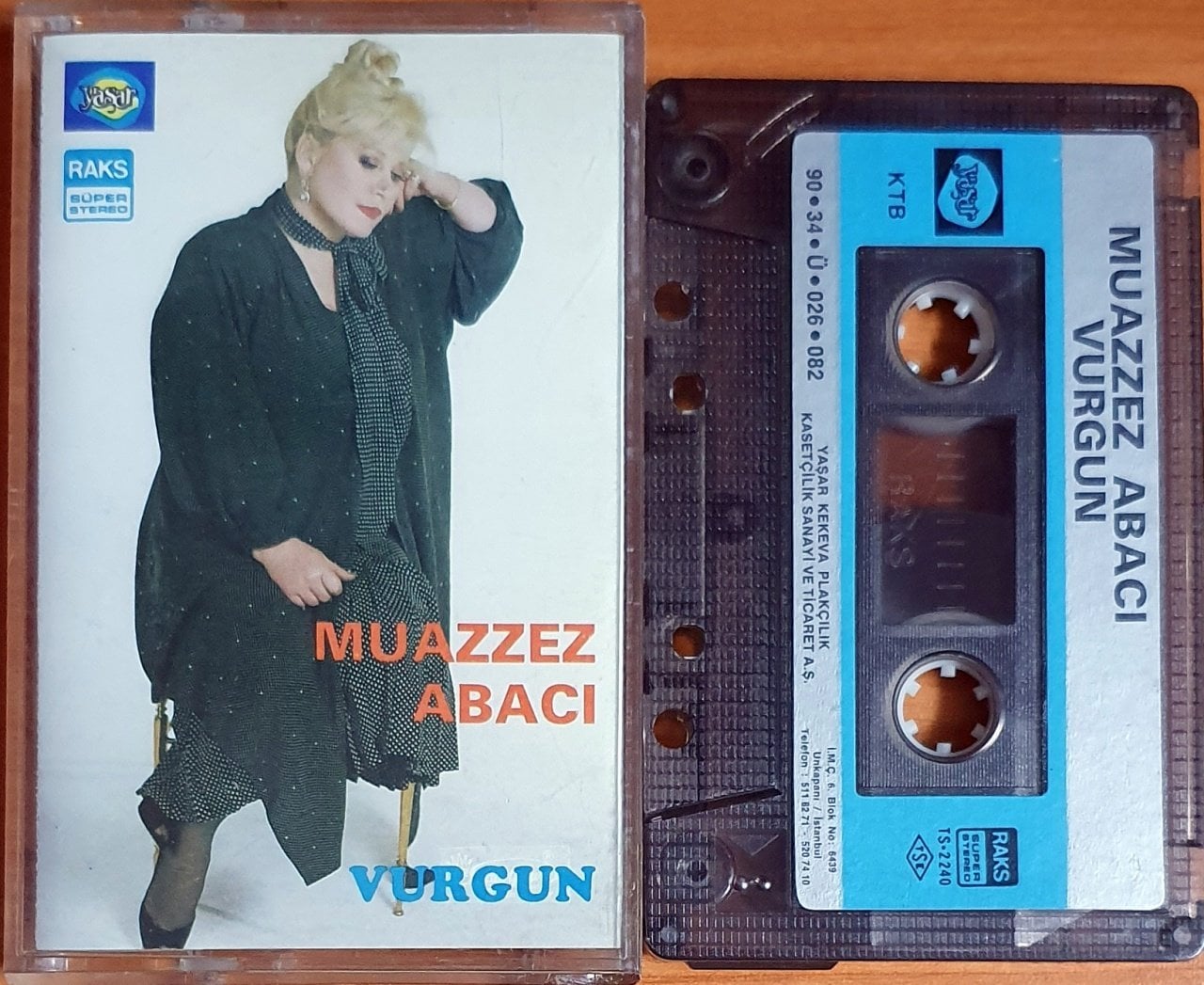 MUAZZEZ ABACI - VURGUN (1990) - KASET YAŞAR KEKEVA 2.EL