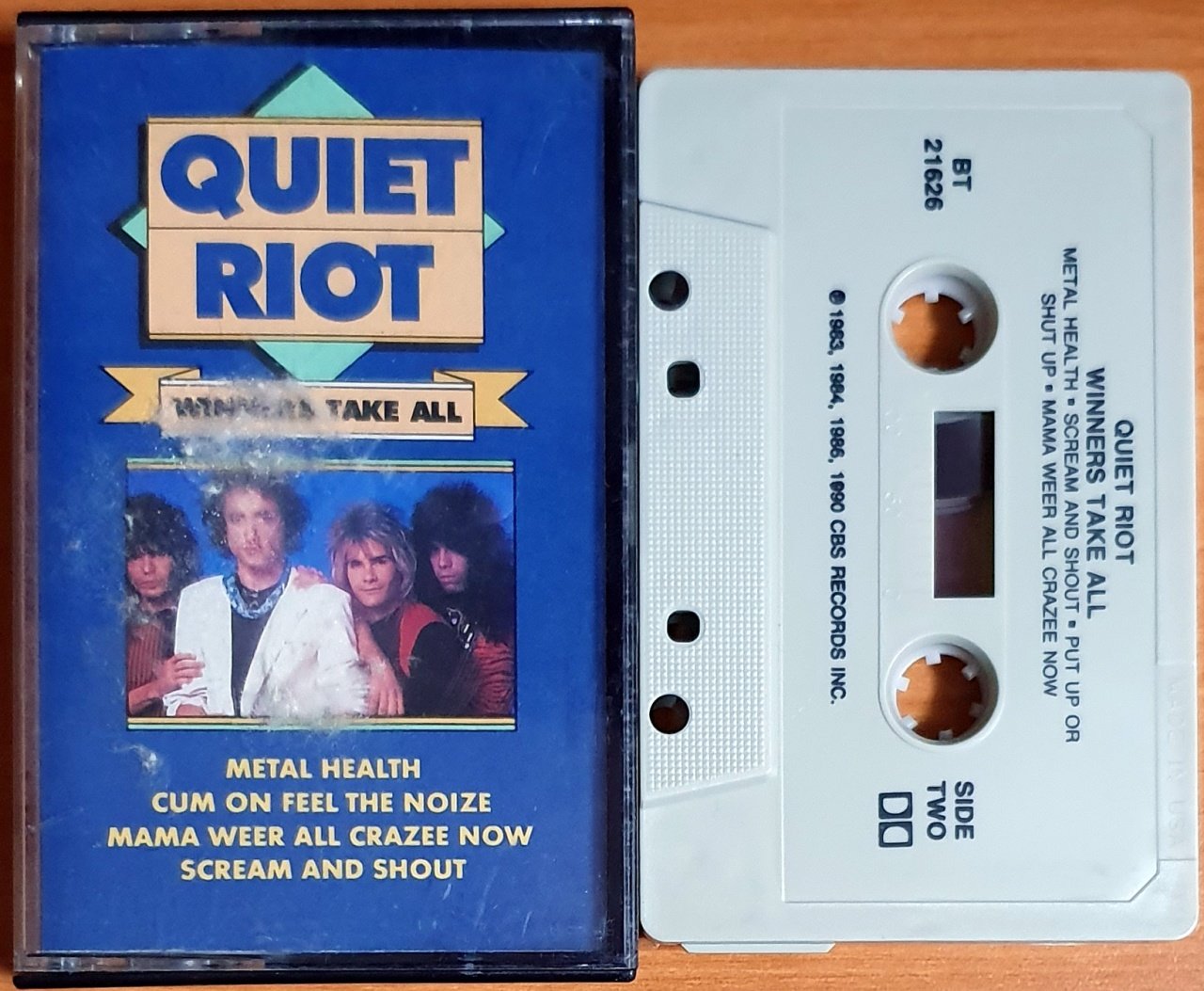 QUIET RIOT - WINNERS TAKE ALL (1990) - KASET MADE IN USA CBS 2.EL