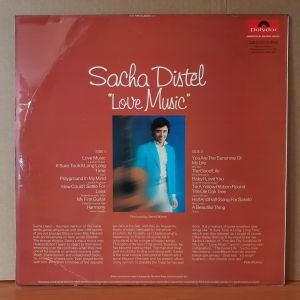 SACHA DISTEL - LOVE MUSIC (1973) - imzalı LP 2.EL PLAK