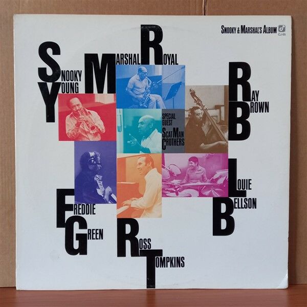 SNOOKY YOUNG, MARSHAL ROYAL, FREDDIE GREEN, ROSS TOMPKINS, RAY BROWN, LOUIE BELLSON SPECIAL GUEST SCAT MAN CROTHERS* – SNOOKY & MARSHAL'S ALBUM (1978) - LP 2.EL PLAK