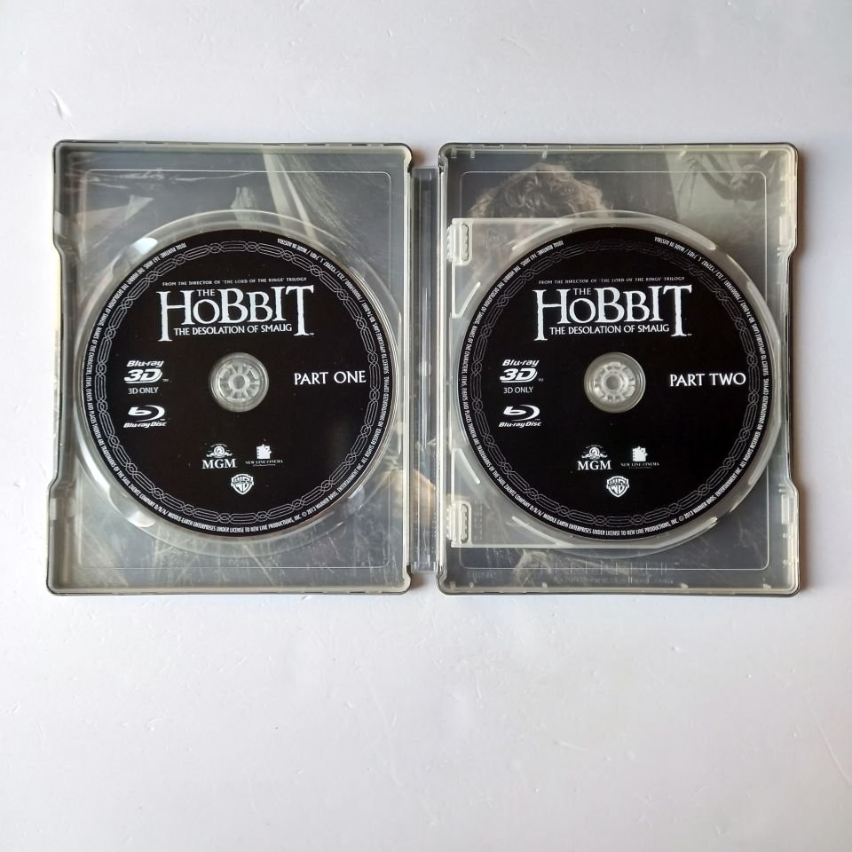 THE HOBBIT: THE DESOLATION OF SMAUG 3D - IAN MCKELLEN, MARTIN FREEMAN, RICHARD ARMITAGE - YÖN.: PETER JACKSON - 4BLU-RAY  STEELBOOK METAL KUTU 2.EL
