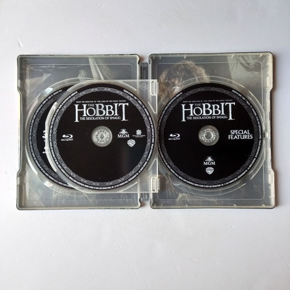 THE HOBBIT: THE DESOLATION OF SMAUG 3D - IAN MCKELLEN, MARTIN FREEMAN, RICHARD ARMITAGE - YÖN.: PETER JACKSON - 4BLU-RAY  STEELBOOK METAL KUTU 2.EL