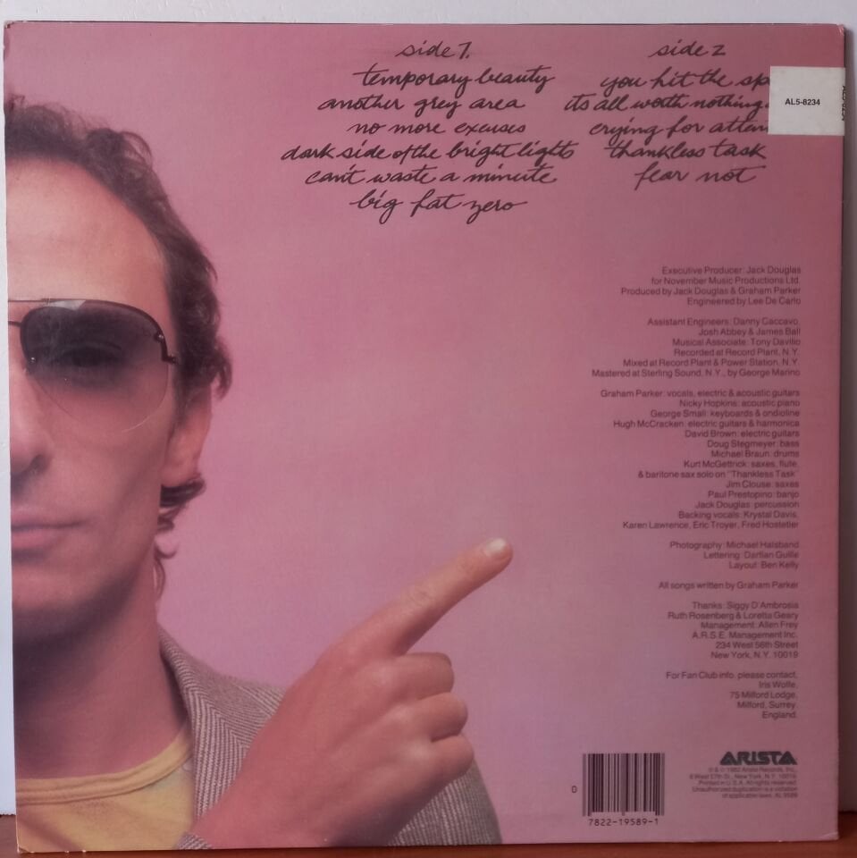 GRAHAM PARKER – ANOTHER GREY AREA (1982) - LP 2.EL PLAK