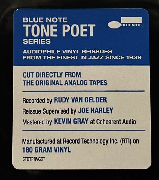 DUKE JORDAN - FLIGHT TO JORDAN (1961) - LP BLUE NOTE TONE POET SERIES 180GR 2025 EDITION SIFIR PLAK