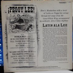 PEGGY LEE - LATIN ALA LEE! - 2.EL PLAK