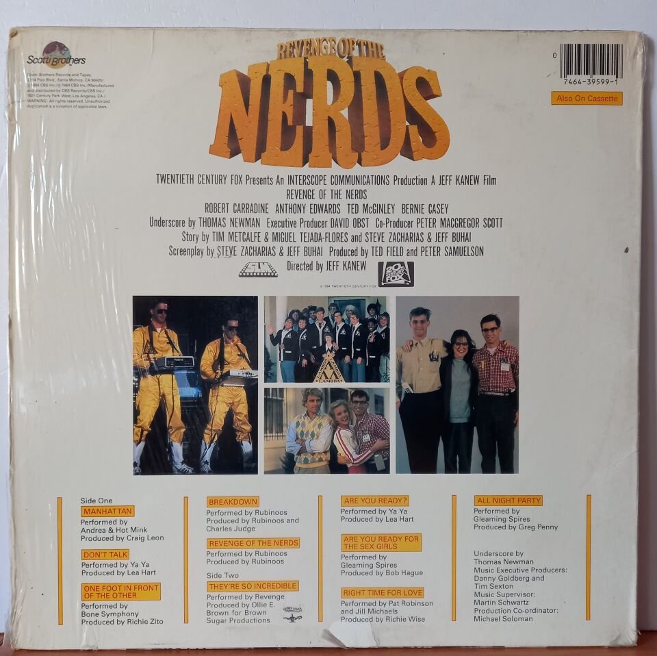 REVENGE OF THE NERDS - ORIGINAL MOTION PICTURE SOUNDTRACK (1984) - LP 2.EL PLAK