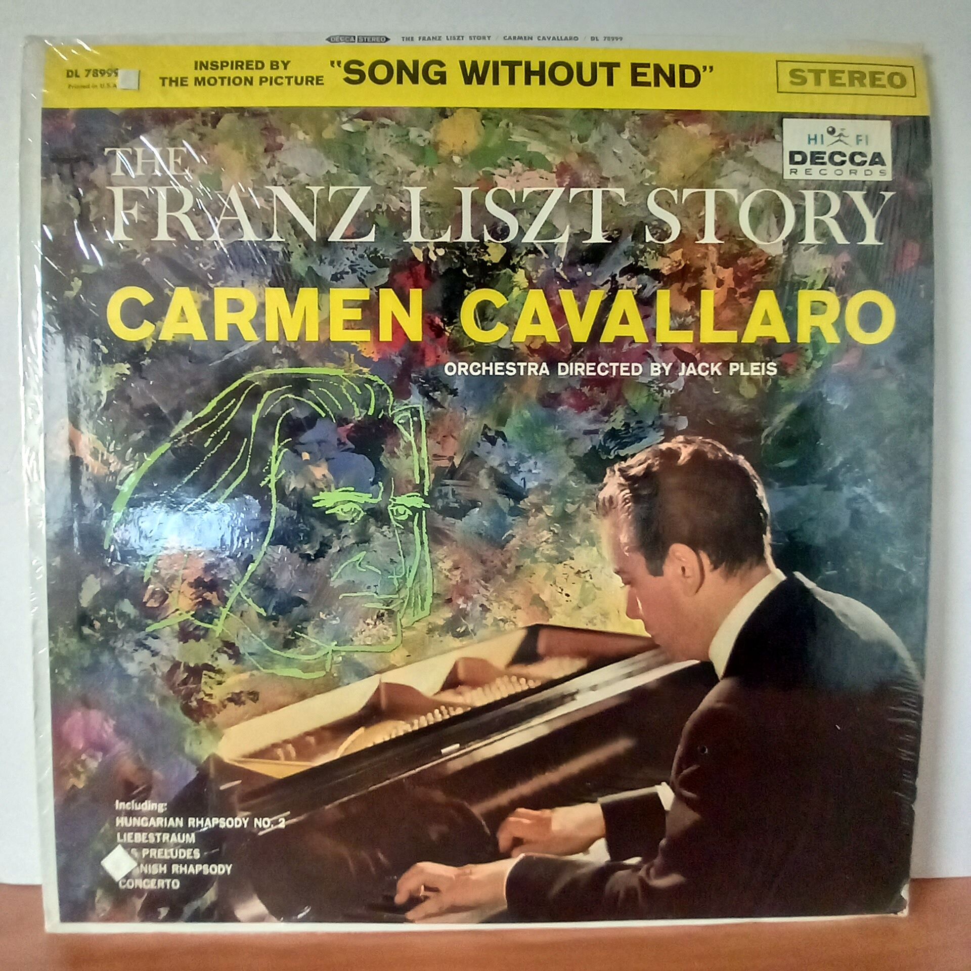THE FRANZ LISZT STORY / CARMEN CAVALLARO, JACK PLEIS (1960) - LP 2.EL PLAK